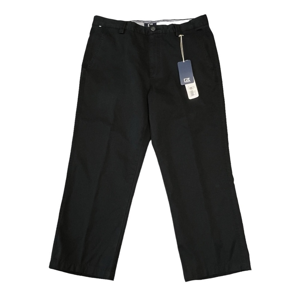 Cutter & Buck Men’s Khaki Chino Black Size 34 x 25 #1076 NWT